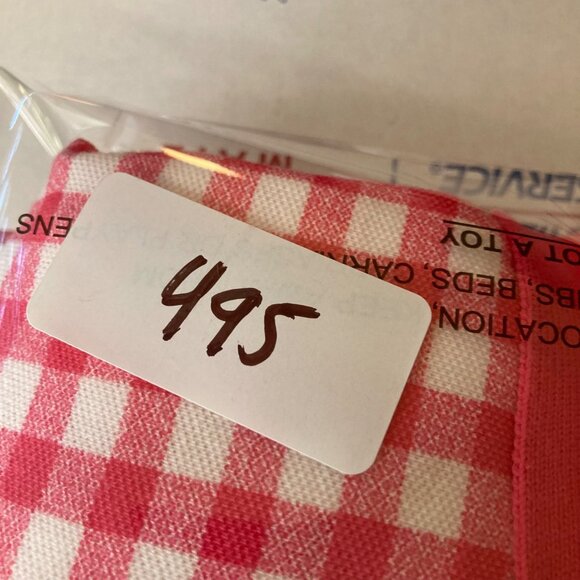 Womens Kim Rogers Gingham Short Sleeve Polo Pink Coral‎ White L Cotton - Picture 7 of 7